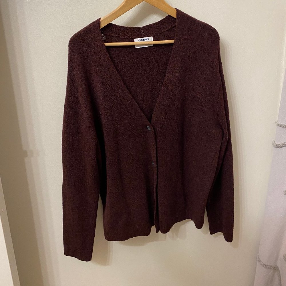 Maroon cardigan